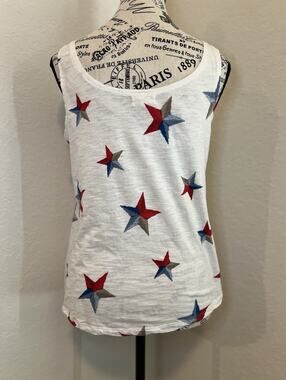 Women’s Colorful Tank Top Size Medium EUC Travel Vacation Resort Cruise